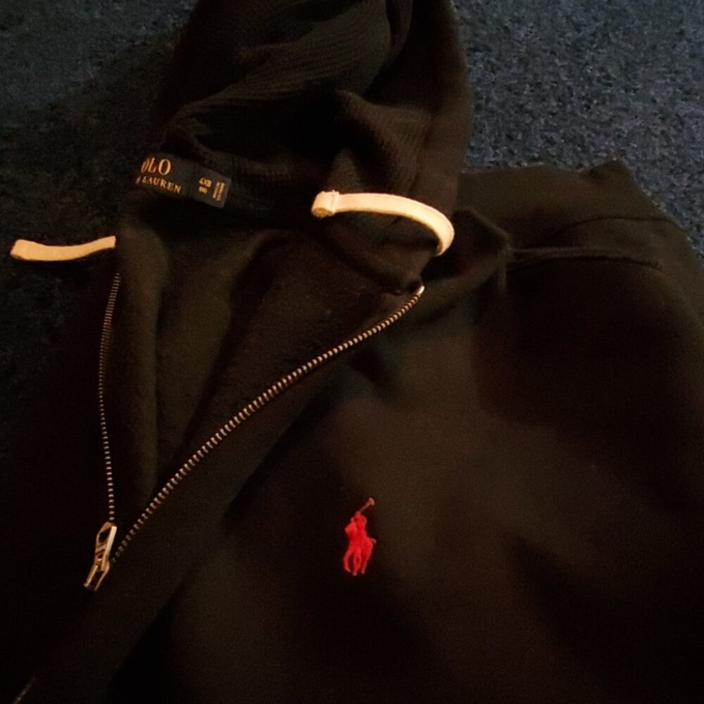 Polo hooded sweat shirt